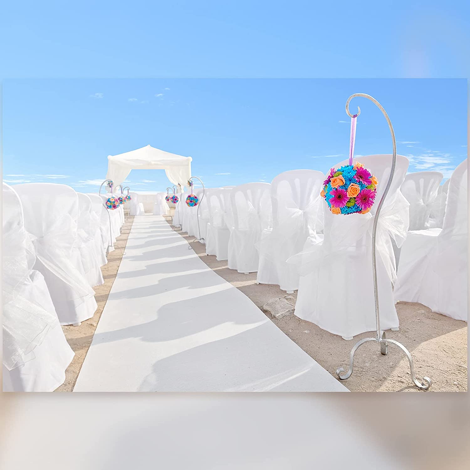 Aisle Runner White - พรมสีขาวสำหรับงานแต่งงาน พรมกันลื่นสำหรับทางเดิน โรงแรม งานเลี้ยง งานเฉลิมฉลอง พรมสำหรับพิธี