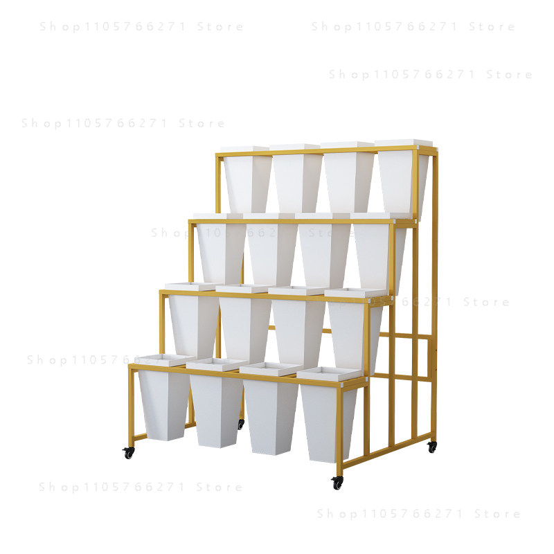 Wedding Solution - โซลูชันจอแสดงผลแบบพกพา: ขาตั้งเหล็กดัดหลายชั้นสำหรับดอกไม้ สินค้าในร้านค้า และของตกแต่งงานแต่งงาน