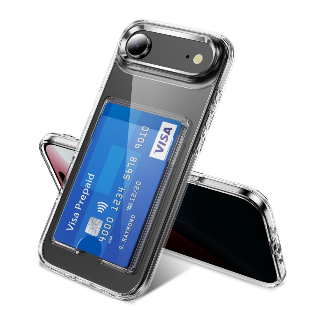 Place Card Holder - Luxury Clear Card Slot Holderกระเป๋าสตางค์สําหรับiPhone 17