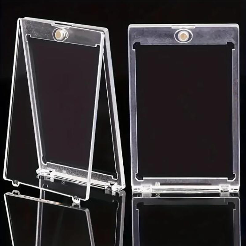 Place Card Holder - โปร่งใสผู้ถือบัตรสําหรับ Trading Card สนับสนุนอะคริลิคสามเหลี่ยมการ์ดขาตั้ง Photo Card