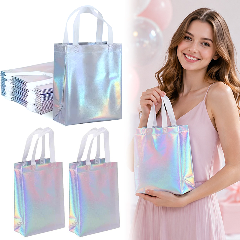10 ชิ้น/แพ็ค ถุงช้อปปิ้งเลเซอร - Wedding Supply Shops บทวิจารณ์และราคา