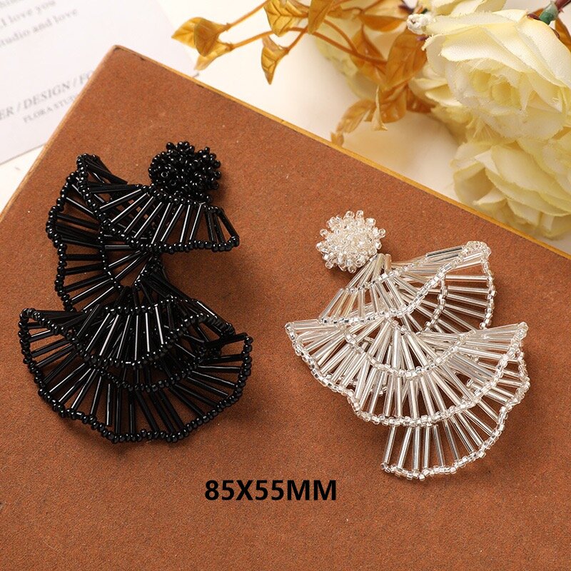 ลูกปัดแก้วสีดําลูกปัดพัดลม Dan - Supplier Wedding บทวิจารณ์และราคา