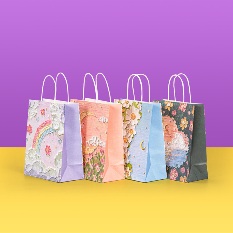 ถุงของขวัญกระดาษคราฟท์ลายภาพวา - Wedding Supply Shops บทวิจารณ์และราคา