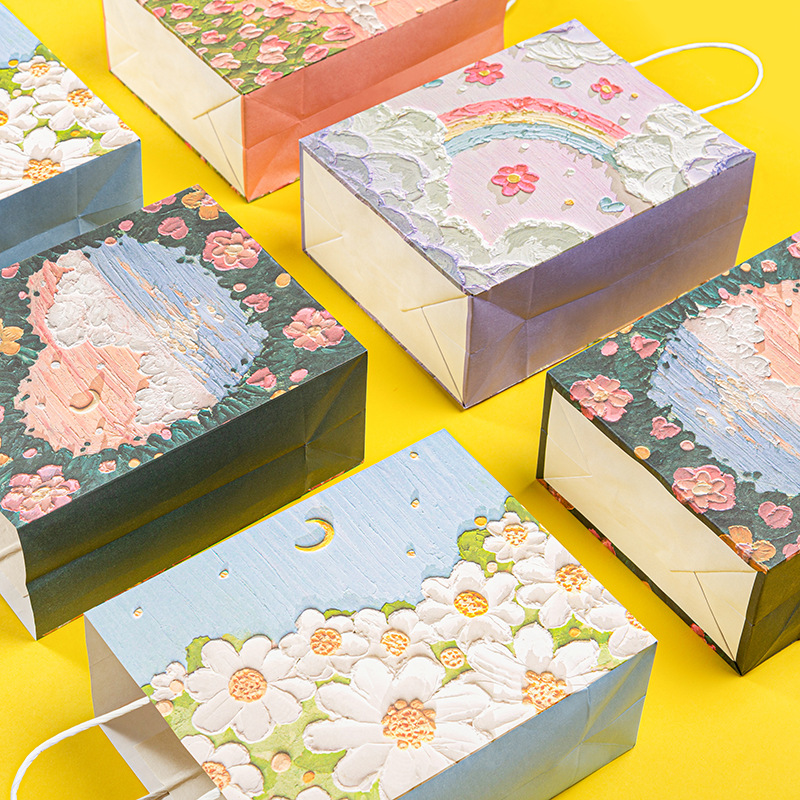 ถุงของขวัญกระดาษคราฟท์ลายภาพวา - Wedding Supply Shops บทวิจารณ์และราคา