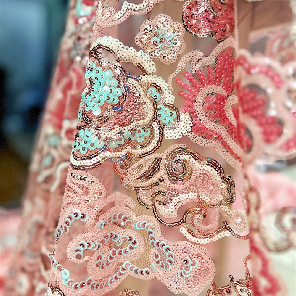 2 หลา/ล็อต ผ้าลูกไม้ปักลายดอกไ - Wedding Dress Supply บทวิจารณ์และราคา