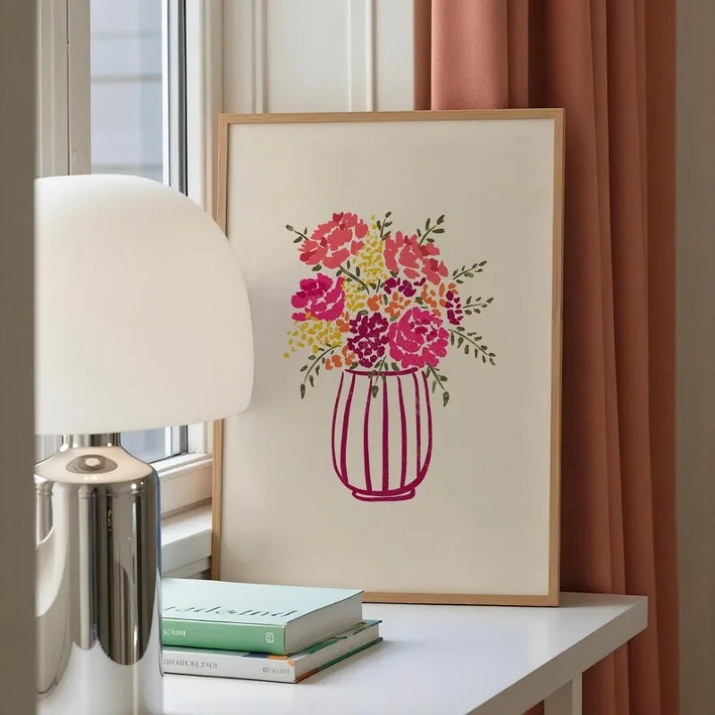 ภาพวาดแคนวาสไร้กรอบ 1 ชิ้น ภาพ - Flower Girl Basket บทวิจารณ์และราคา
