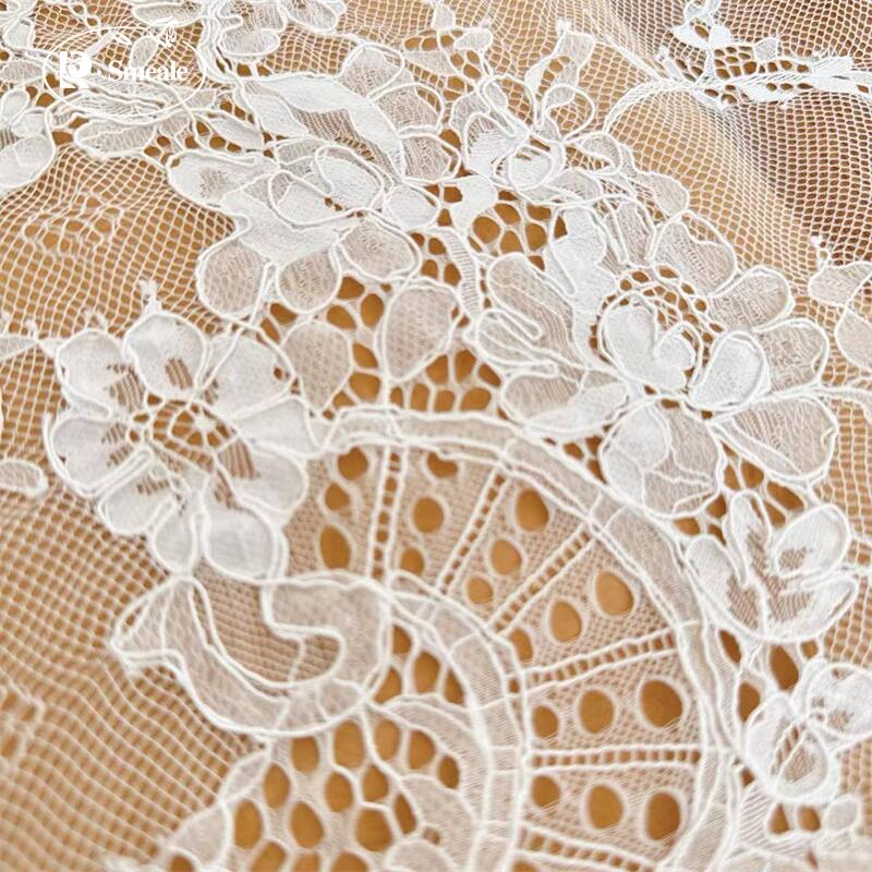 ผ้าลูกไม้ปักขอบทำมือ 3 เมตร/ชุ - Wedding Dress Supply บทวิจารณ์และราคา