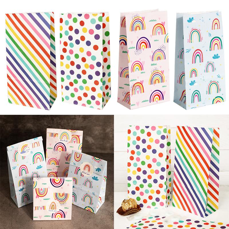 ถุงกระดาษขนาดเล็ก Rainbow พิมพ - Wedding Event Supply บทวิจารณ์และราคา