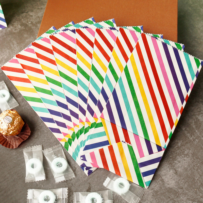 ถุงกระดาษขนาดเล็ก Rainbow พิมพ - Wedding Event Supply บทวิจารณ์และราคา