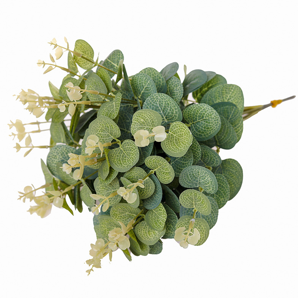 20PCS พืชปลอมผ้าไหม Eucalyptus - Flower Girl Basket บทวิจารณ์และราคา