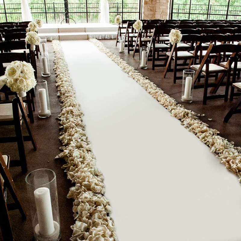 งานแต่งงานทางเดินนักวิ่งPartyว - Aisle Runner White บทวิจารณ์และราคา