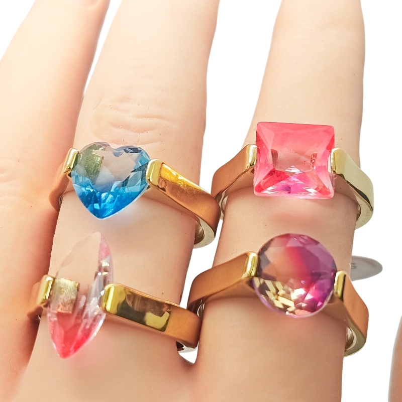 แหวนสแตนเลสทรงโซลิแทร์ประดับเพ - Wedding Supply Wholesale บทวิจารณ์และราคา