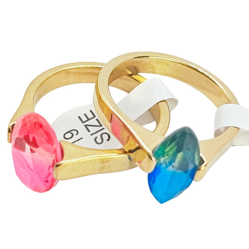 แหวนสแตนเลสทรงโซลิแทร์ประดับเพ - Wedding Supply Wholesale บทวิจารณ์และราคา