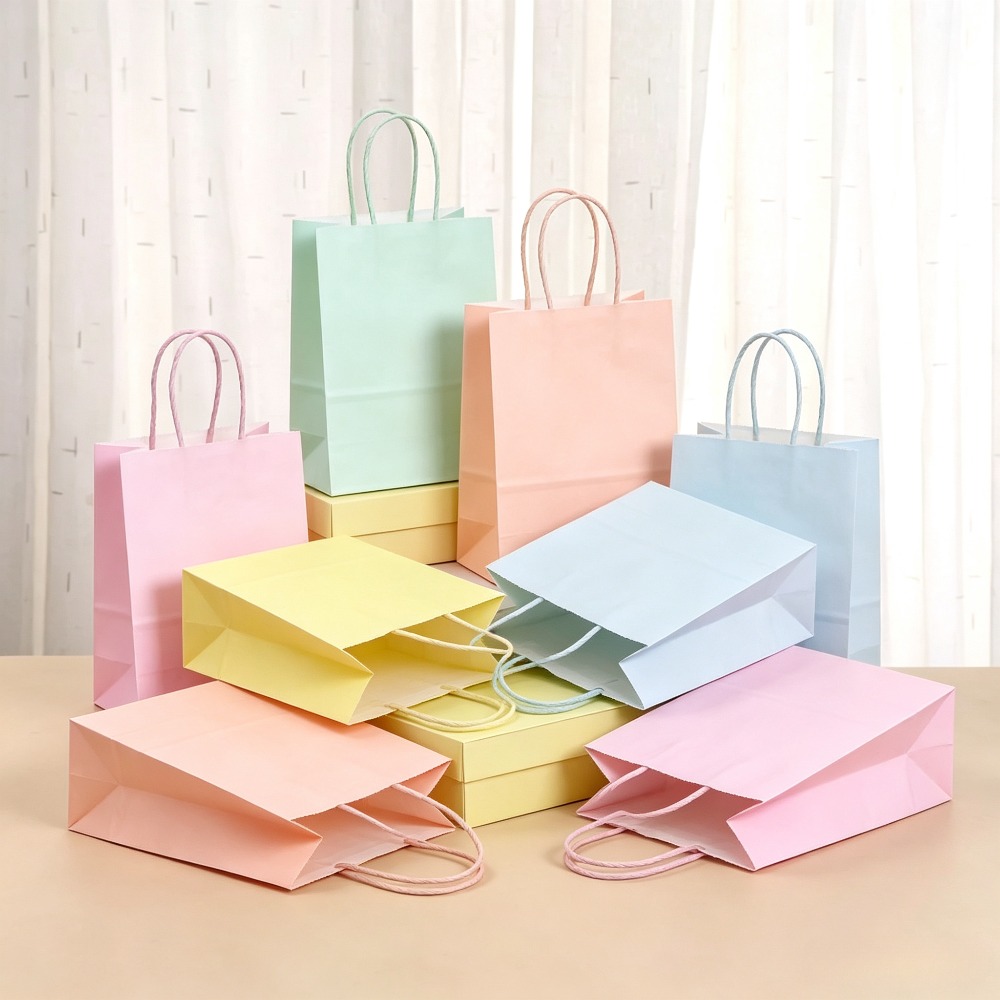 ถุงของขวัญกระดาษคราฟท์สีพาสเทล - Wedding Event Supply บทวิจารณ์และราคา