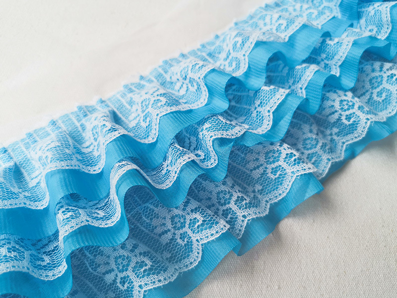 กว้าง11ซม.ใหม่สามชั้น3dจีบชีฟอ - Wedding Water Supply บทวิจารณ์และราคา