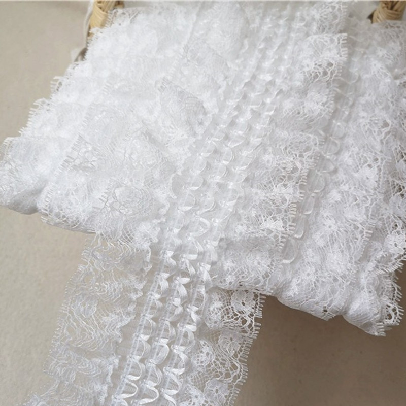 กว้าง6.5ซม.ประณีตสีขาวปักลูกไม - Wedding Water Supply บทวิจารณ์และราคา