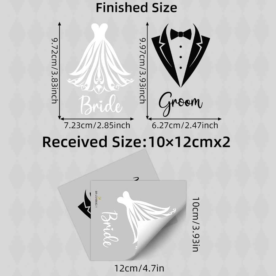 สติกเกอร์ตกแต่งแก้วแชมเปญงานแต - Wedding Dress Supply บทวิจารณ์และราคา