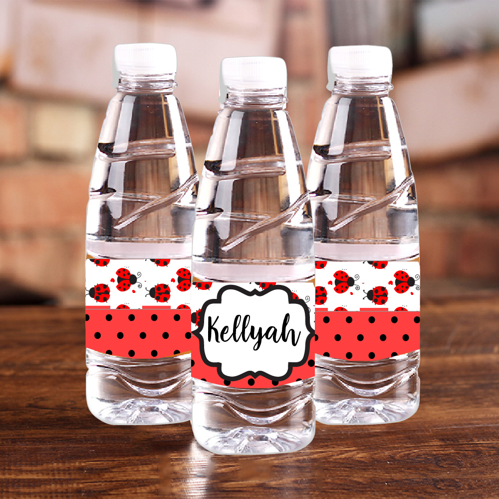 ส่วนบุคคล Ladybug สีแดง Polka  - Wedding Water Supply บทวิจารณ์และราคา