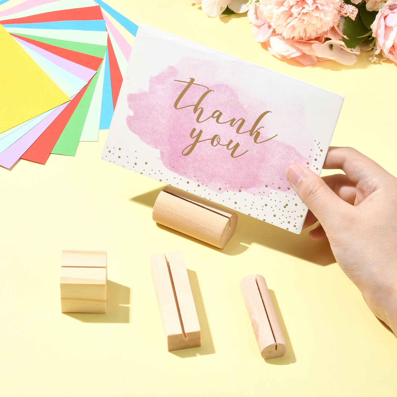 20 ชิ้น 4 รูปแบบไม้ Place ผู้ถ - Place Card Holder บทวิจารณ์และราคา